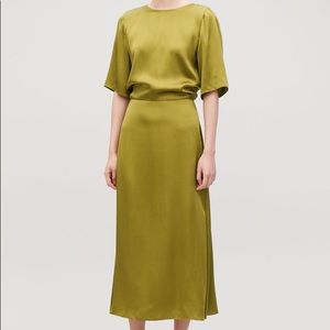 Green Silk Cos Dress